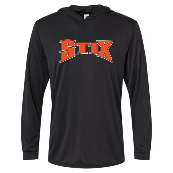 Stix Baseball 2026 Logo 1 - Unisex Bahama Performance Hooded Long Sleeve T-Shirt Thumbnail