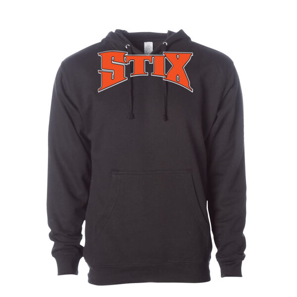 Stix Baseball 2026 Logo 1 - Unisex Midweight Hooded Sweatshirt Thumbnail