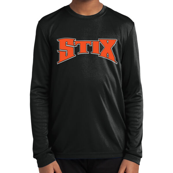 Stix Baseball 2026 Logo 1 - Youth Long Sleeve PosiCharge ® Competitor Tee Thumbnail