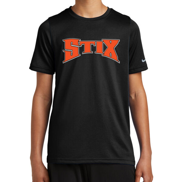 Stix Baseball 2026 Logo 1 - Youth Swoosh Sleeve rLegend Tee Thumbnail