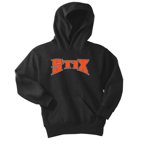 Stix Baseball 2026 Logo 1 - Youth Core Fleece Pullover Hooded Sweatshirt Thumbnail