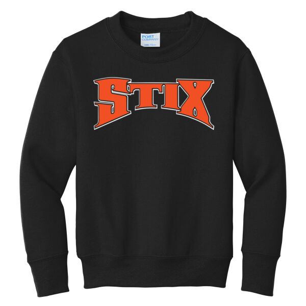 Stix Baseball 2026 Logo 1 - Youth Core Fleece Crewneck Sweatshirt Thumbnail