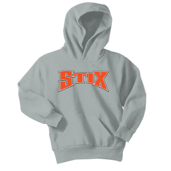 Stix Baseball 2026 Logo 1 - Youth Core Fleece Pullover Hooded Sweatshirt Thumbnail