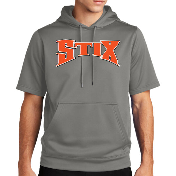 Stix Baseball 2026 Logo 1 - Sport Wick ® Fleece Short Sleeve Hooded Pullover Thumbnail