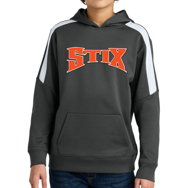 Stix Baseball 2026 Logo 1 - Youth Sport Wick ® Fleece United Pullover Hoodie Thumbnail