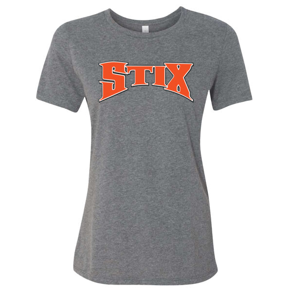 Stix Baseball 2026 Logo 1 - Women’s Relaxed Fit Heather CVC Tee Thumbnail