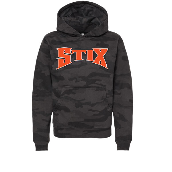 Stix Baseball 2026 Logo 1 - Youth Midweight Hooded Sweatshirt Thumbnail