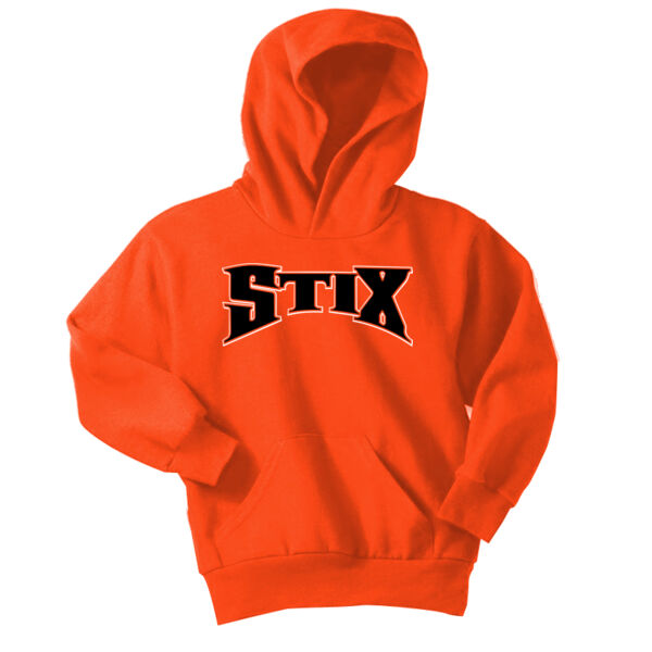 Stix Baseball 2026 Logo 1 - Youth Core Fleece Pullover Hooded Sweatshirt Thumbnail