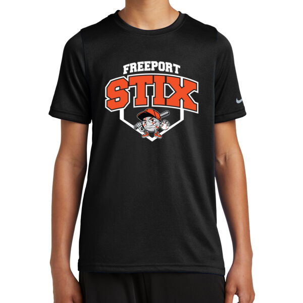 Stix Baseball 2026 Logo 2 - Youth Swoosh Sleeve rLegend Tee Thumbnail