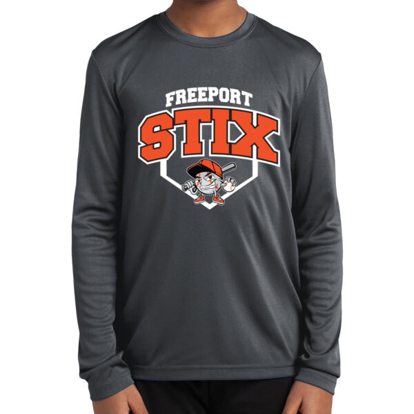 Stix Baseball 2026 Logo 2 - Youth Long Sleeve PosiCharge ® Competitor Tee Thumbnail