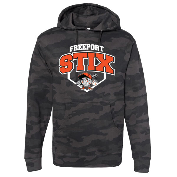 Stix Baseball 2026 Logo 2 - Unisex Midweight Hooded Sweatshirt Thumbnail