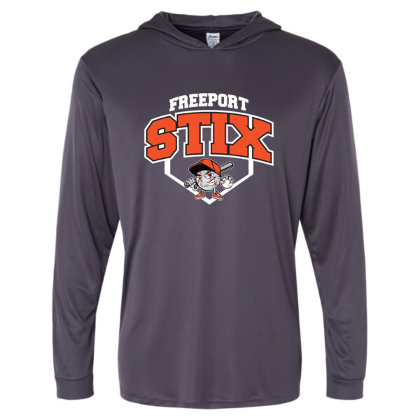 Stix Baseball 2026 Logo 2 - Unisex Bahama Performance Hooded Long Sleeve T-Shirt Thumbnail