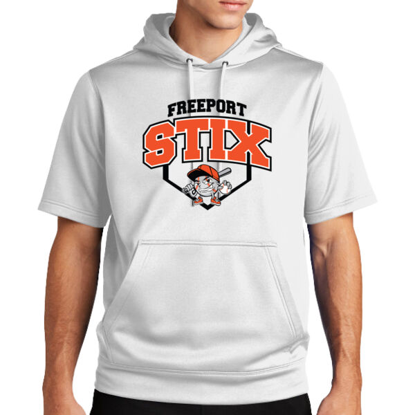 Stix Baseball 2026 Logo 2 - Sport Wick ® Fleece Short Sleeve Hooded Pullover Thumbnail
