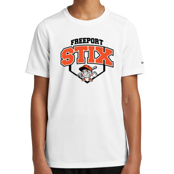 Stix Baseball 2026 Logo 2 - Youth Swoosh Sleeve rLegend Tee Thumbnail