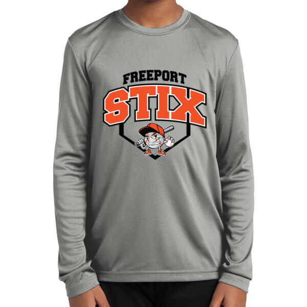 Stix Baseball 2026 Logo 2 - Youth Long Sleeve PosiCharge ® Competitor Tee Thumbnail