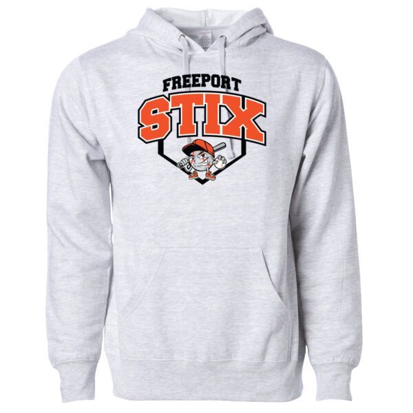 Stix Baseball 2026 Logo 2 - Unisex Midweight Hooded Sweatshirt Thumbnail