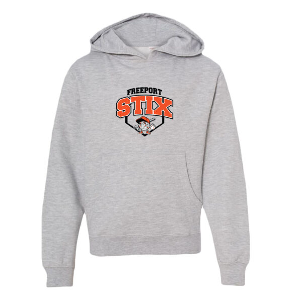 Stix Baseball 2026 Logo 2 - Youth Midweight Hooded Sweatshirt Thumbnail