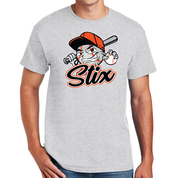 Stix Baseball 2026 Logo 3 - DryBlend ® 50 Cotton/50 Poly T Shirt Thumbnail