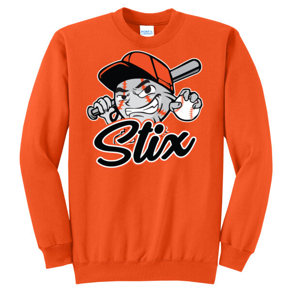 Stix Baseball 2026 Logo 3 - Core Fleece Crewneck Sweatshirt Thumbnail