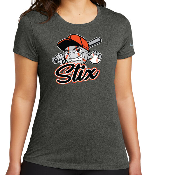Stix Baseball 2026 Logo 3 - Women's Swoosh Sleeve rLegend Tee Thumbnail