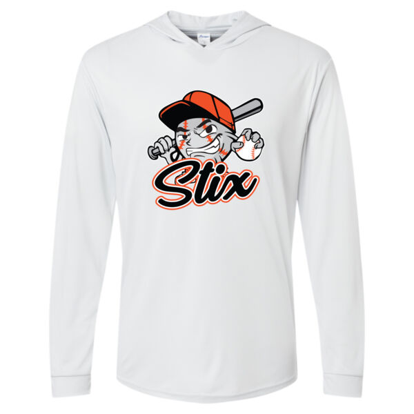 Stix Baseball 2026 Logo 3 - Unisex Bahama Performance Hooded Long Sleeve T-Shirt Thumbnail