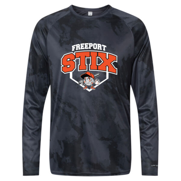 Stix Baseball 2026 Logo 2 - Cabo Camo Performance Long Sleeve T-Shirt Thumbnail