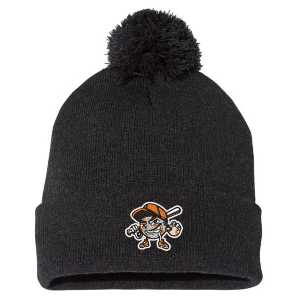 Stix Baseball 2026 Embroidered 3 - 12" Pom-Pom Cuffed Beanie 2 Thumbnail